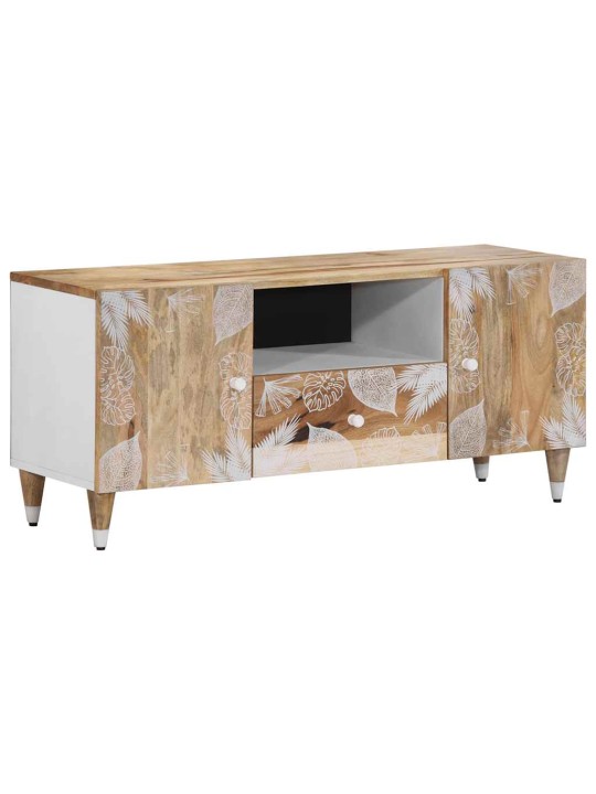 Tv kaappi 105x33,5x46 cm massiivipuu mango