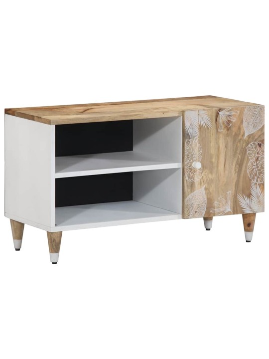 Tv-taso 80x31,5x46 cm täysi mangopuu