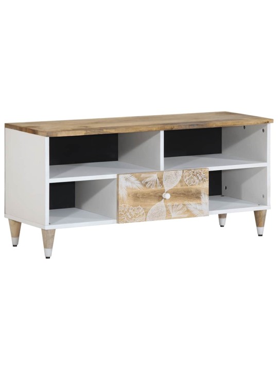 Tv kaappi 100x33,5x46 cm massiivipuu mango