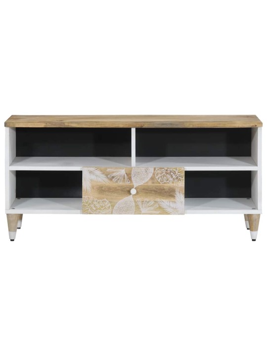 Tv kaappi 100x33,5x46 cm massiivipuu mango