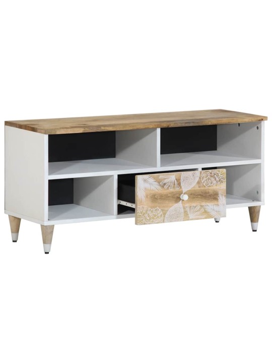 Tv kaappi 100x33,5x46 cm massiivipuu mango