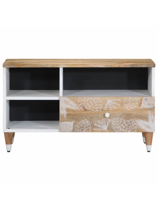 Tv kaappi 80x33,5x46 cm massiivipuu mango