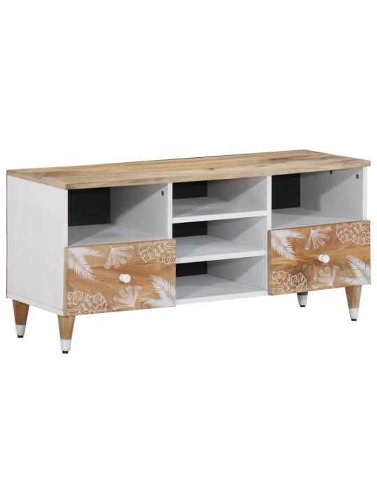 Tv kaappi 100x33,5x46 cm massiivipuu mango
