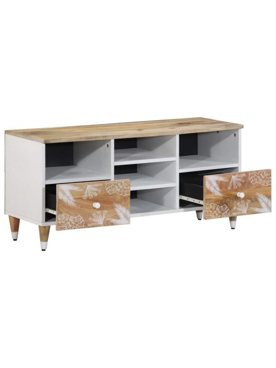 Tv kaappi 100x33,5x46 cm massiivipuu mango
