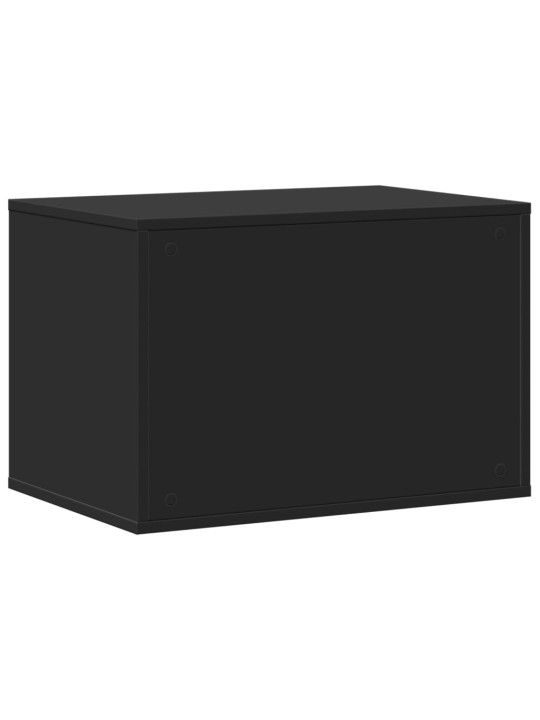 Kissanhiekkalaatikon kotelo musta 60x40x40 cm tekninen puu