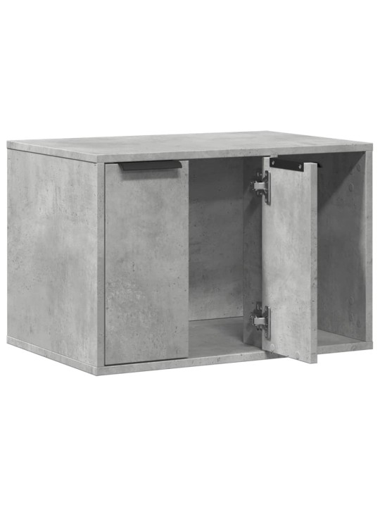 Kissanhiekkalaatikon kotelo harmaa 60x40x40 cm tekninen puu