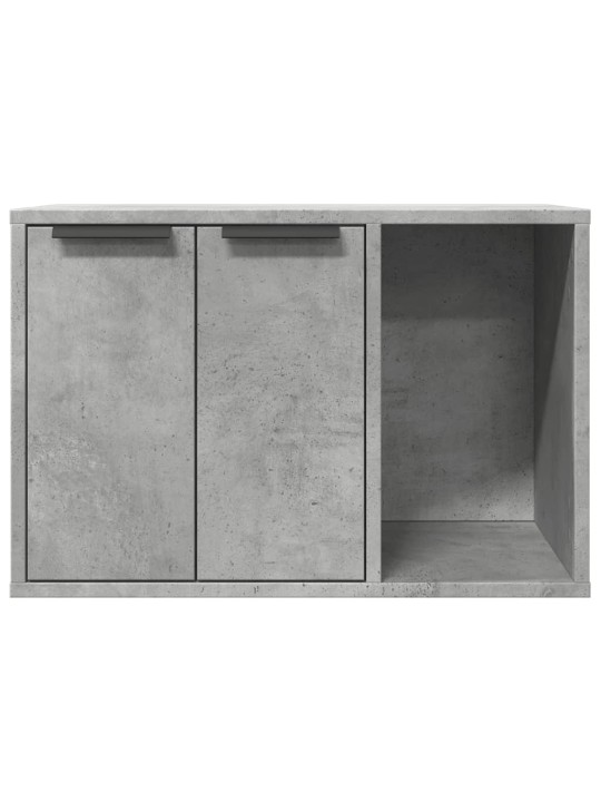 Kissanhiekkalaatikon kotelo harmaa 60x40x40 cm tekninen puu