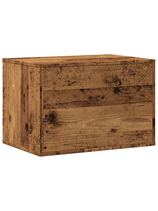 Kissanhiekkalaatikon kotelo vanha puu 60x40x40 cm tekninen puu