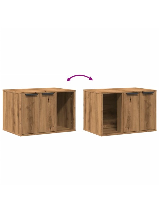 Kissanhiekkalaatikon kotelo tammi 60x40x40 cm tekninen puu