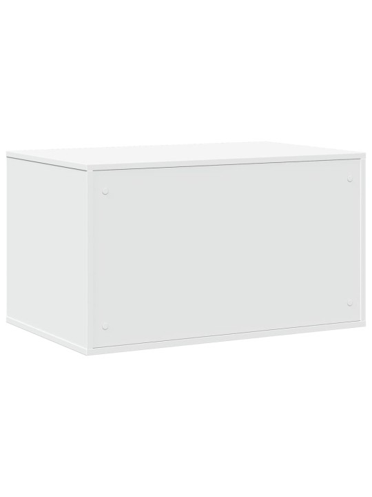 Kissanhiekkalaatikon kotelo valkoinen 80x50x45 cm tekninen puu