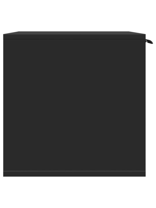 Kissanhiekkalaatikon kotelo musta 80x50x45 cm tekninen puu