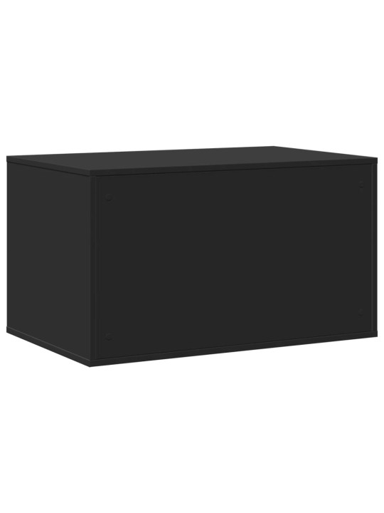 Kissanhiekkalaatikon kotelo musta 80x50x45 cm tekninen puu