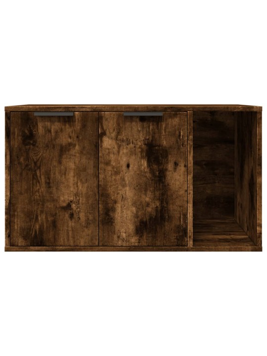 Kissanhiekkalaatikon kotelo savutammi 80x50x45 cm tekninen puu