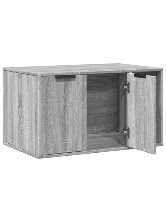 Kissanhiekkalaatikon kotelo sonoma 80x50x45 cm tekninen puu