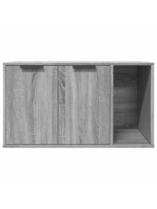 Kissanhiekkalaatikon kotelo sonoma 80x50x45 cm tekninen puu