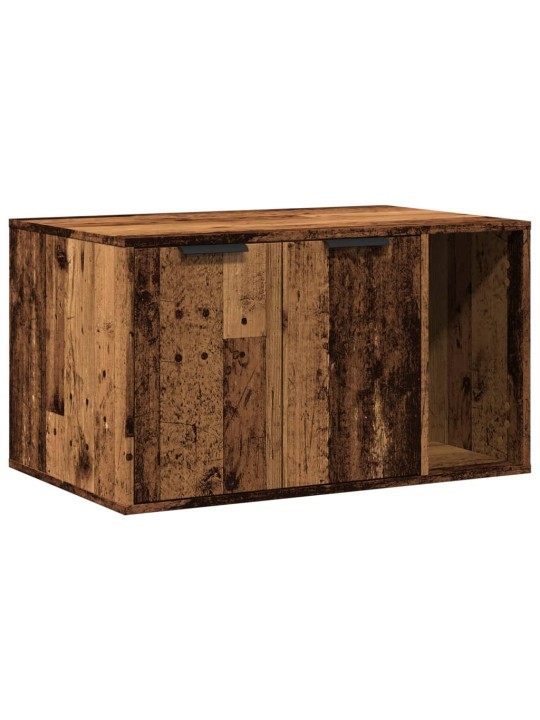 Kissanhiekkalaatikon kotelo vanha puu 80x50x45 cm tekninen puu