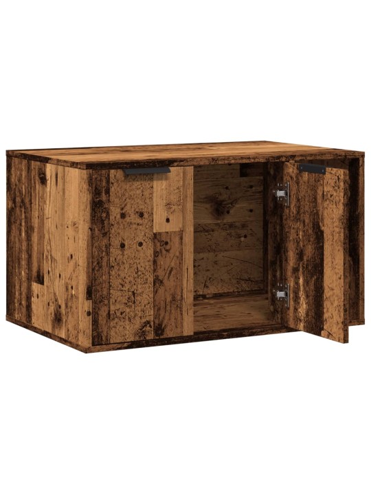 Kissanhiekkalaatikon kotelo vanha puu 80x50x45 cm tekninen puu