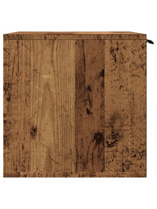 Kissanhiekkalaatikon kotelo vanha puu 80x50x45 cm tekninen puu