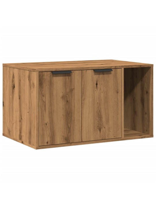 Kissanhiekkalaatikon kotelo tammi 80x50x45 cm tekninen puu