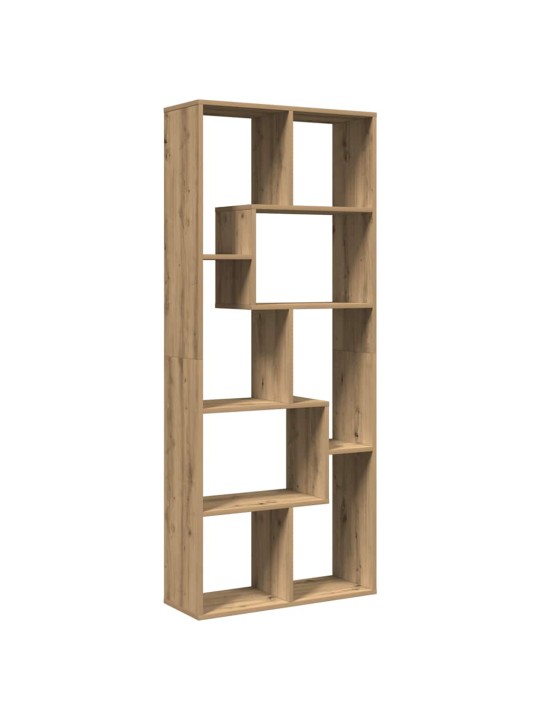 Huoneenjakaja/kirjahylly tammi 67x25x161,5 cm tekninen puu