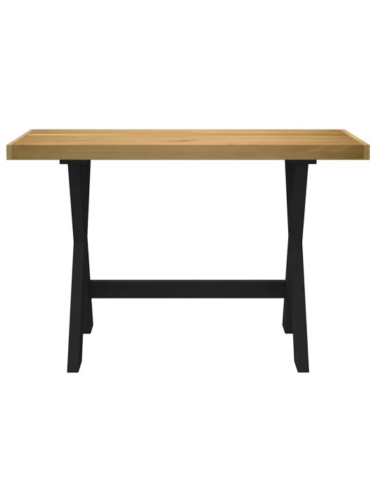 Työpöytä noain x-muotoiset jalat 120x50x75 cm massiivipuu mänty
