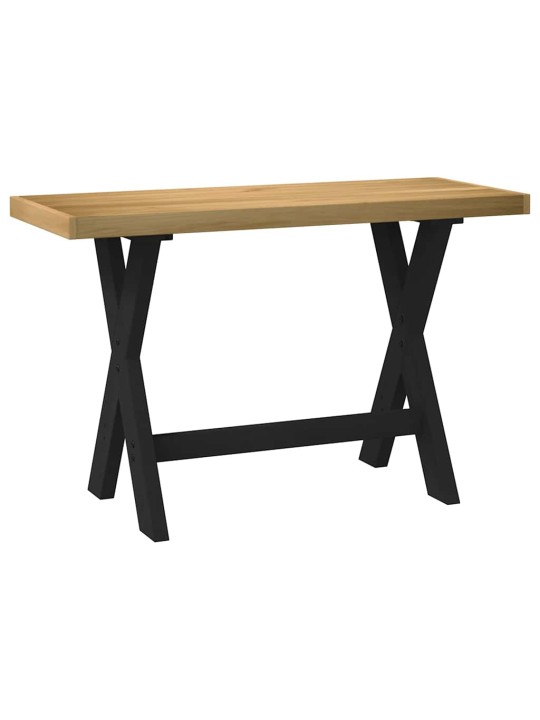 Työpöytä noain x-muotoiset jalat 120x50x75 cm massiivipuu mänty