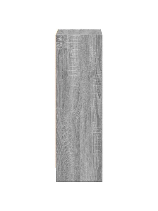 Kirjahylly harmaa sonoma 40x24x76 cm tekninen puu