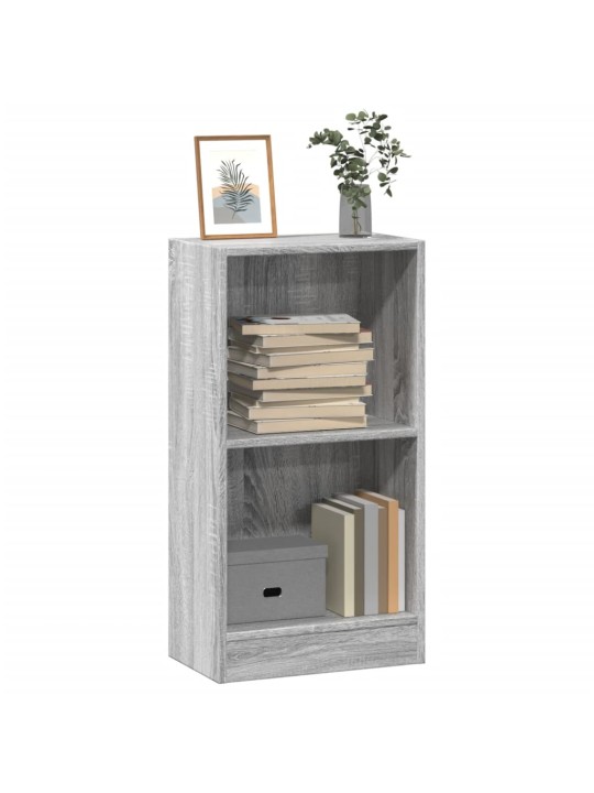 Kirjahylly harmaa sonoma 40x24x76 cm tekninen puu