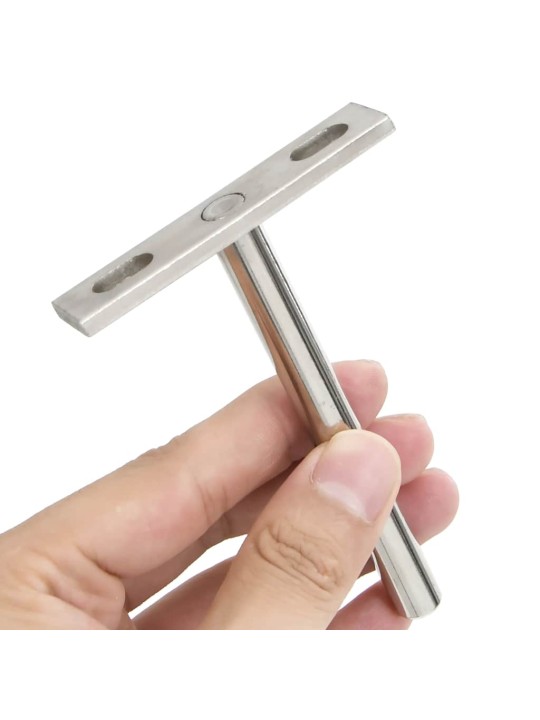 kelluvat hyllykannattimet 12 kpl näkymätöntä Ø10x100 mm