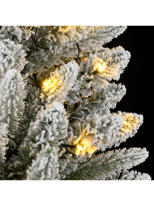 Tekojoulukuusi lumihuurteella 300 LED-valoa 180 cm