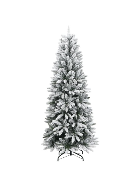 Tekojoulukuusi lumihuurteella 300 led-valoa 240 cm