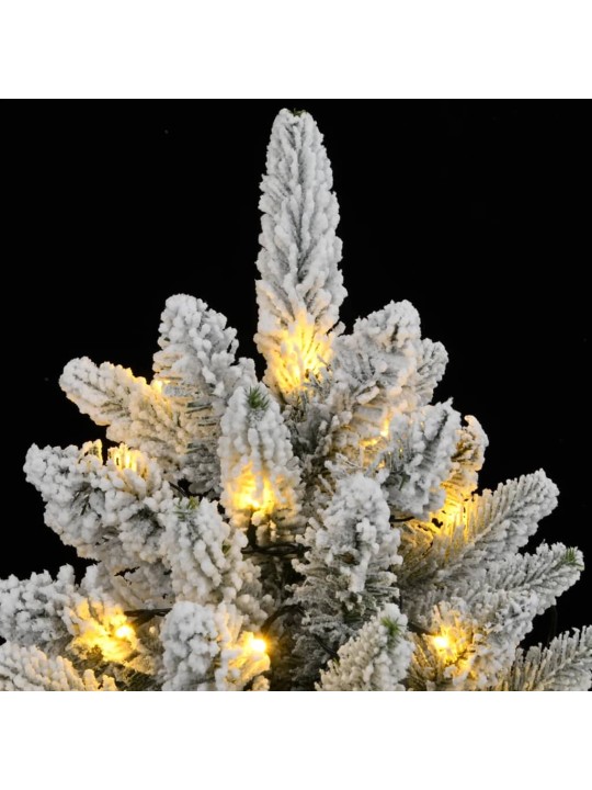 Tekojoulukuusi lumihuurteella 300 led-valoa 240 cm