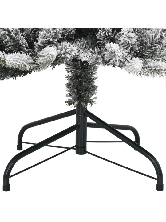 Tekojoulukuusi lumihuurteella 300 led-valoa 240 cm