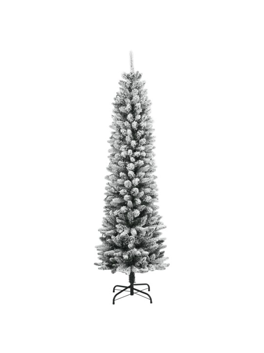 Tekojoulukuusi lumihuurteella 300 led-valoa 240 cm