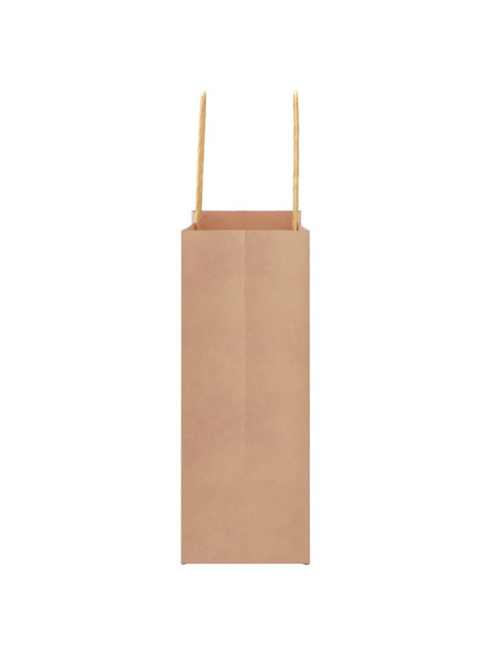 Paperikassit 50 kpl kahvoilla ruskea 18x8x22 cm