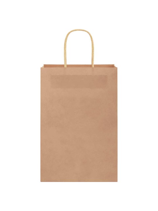 Paperikassit 50 kpl kahvoilla ruskea 21x11x31 cm