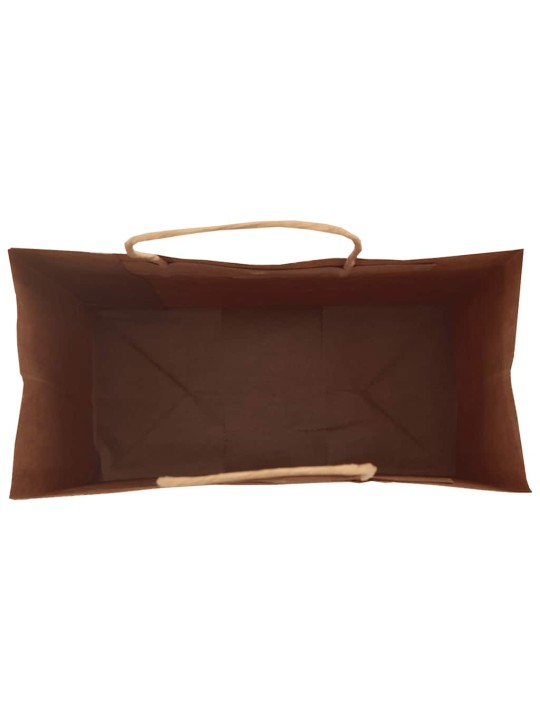 Paperikassit 50 kpl kahvoilla ruskea 21x11x31 cm