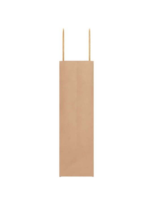 Paperikassit 50 kpl kahvoilla ruskea 21x11x36 cm