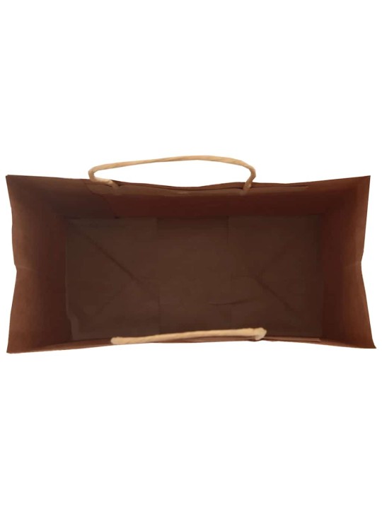 Paperikassit 50 kpl kahvoilla ruskea 21x11x36 cm