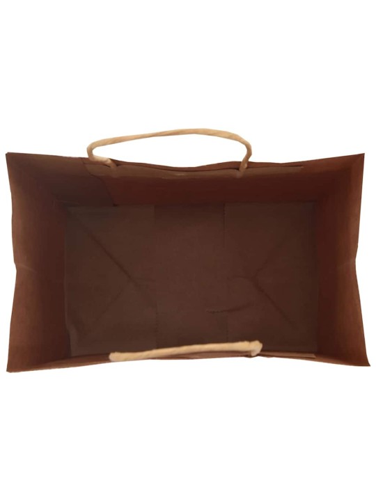 Paperikassit 50 kpl kahvoilla ruskea 26x17x25 cm