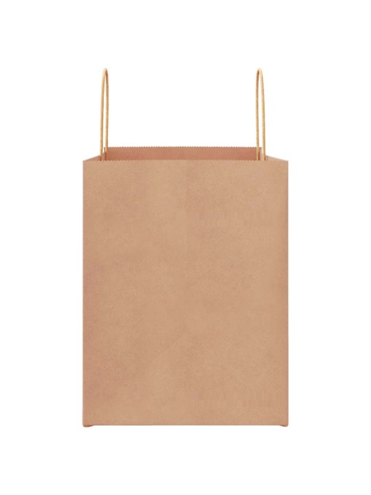 Paperikassit 50 kpl kahvoilla ruskea 32x22x28 cm