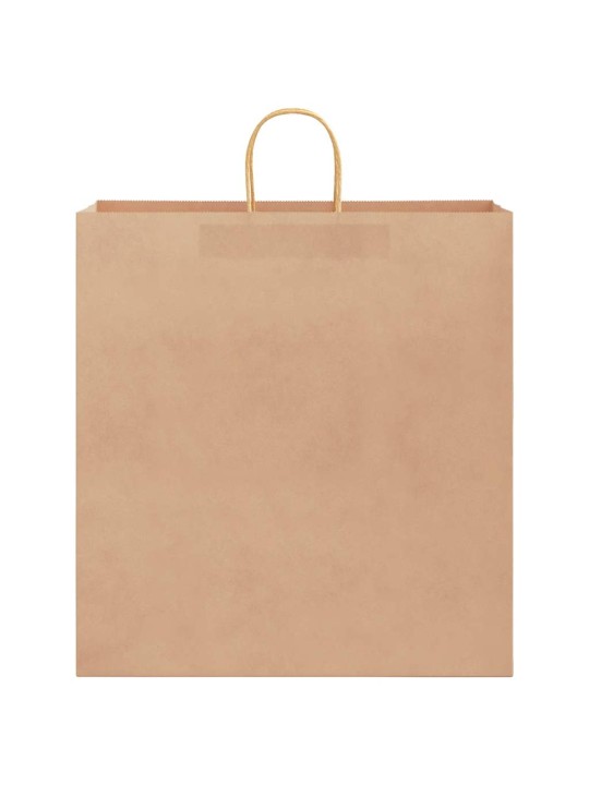 Paperikassit 50 kpl kahvoilla ruskea 45x17x48 cm