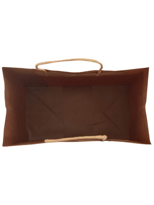 Paperikassit 250 kpl kahvoilla ruskea 15x8x21 cm