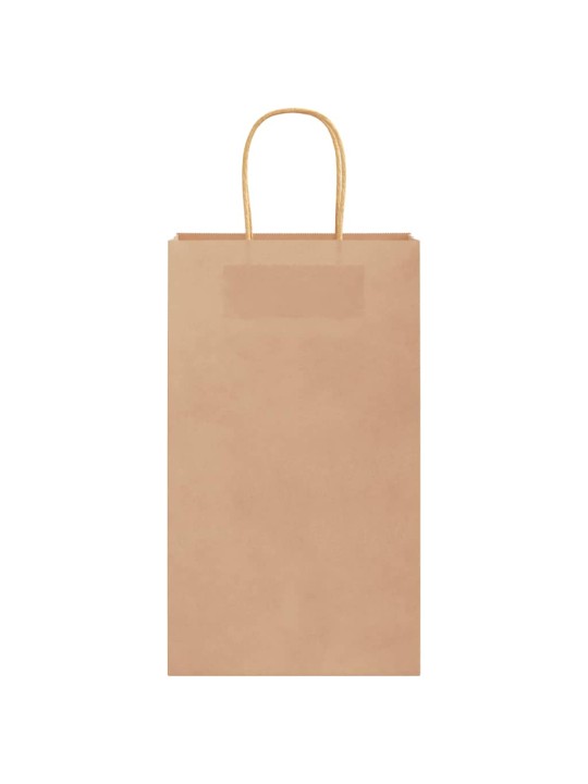 Paperikassit 250 kpl kahvoilla ruskea 21x11x36 cm