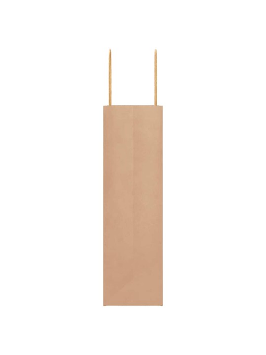 Paperikassit 250 kpl kahvoilla ruskea 21x11x36 cm