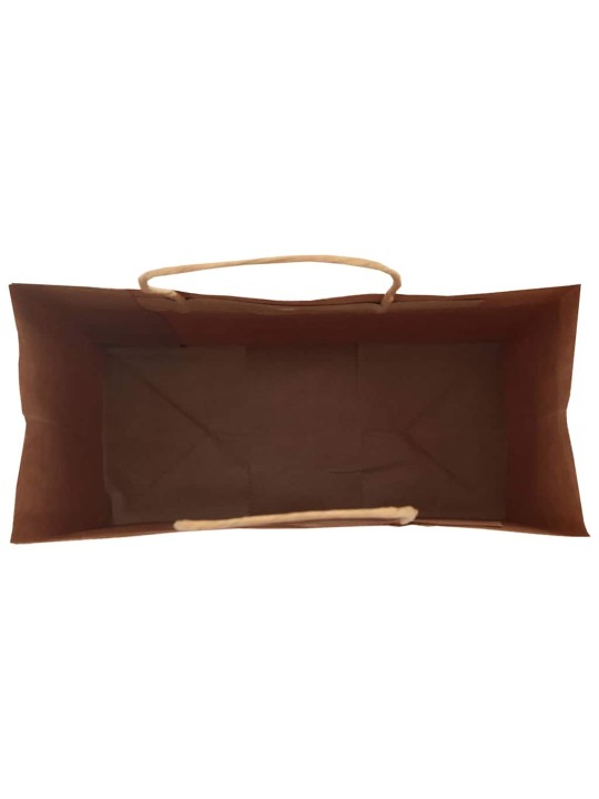 Paperikassit 250 kpl kahvoilla ruskea 26x12x35 cm