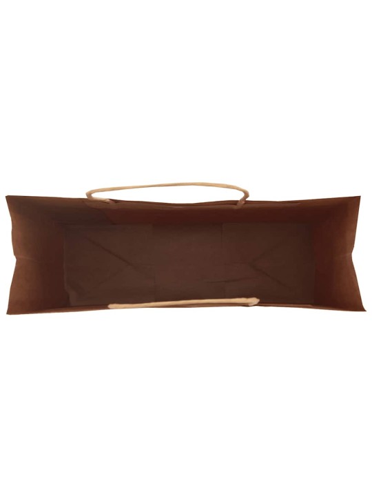 Paperikassit 250 kpl kahvoilla ruskea 32x12x42 cm