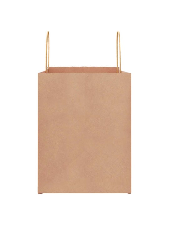 Paperikassit 250 kpl kahvoilla ruskea 32x22x28 cm