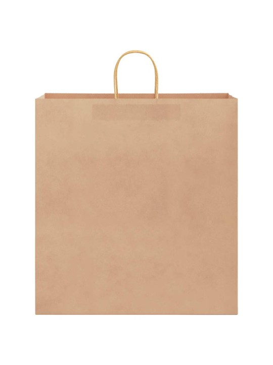 Paperikassit 250 kpl kahvoilla ruskea 45x17x48 cm