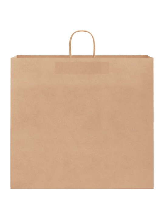 Paperikassit 250 kpl kahvoilla ruskea 54x15x49 cm